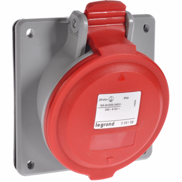 Legrand Panelová zásuvka 5P 16A 400V červená IP44 P17 TEM...