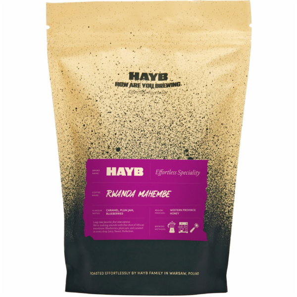 HAYB Rwanda Mahembe Espresso zrnková káva 250 g