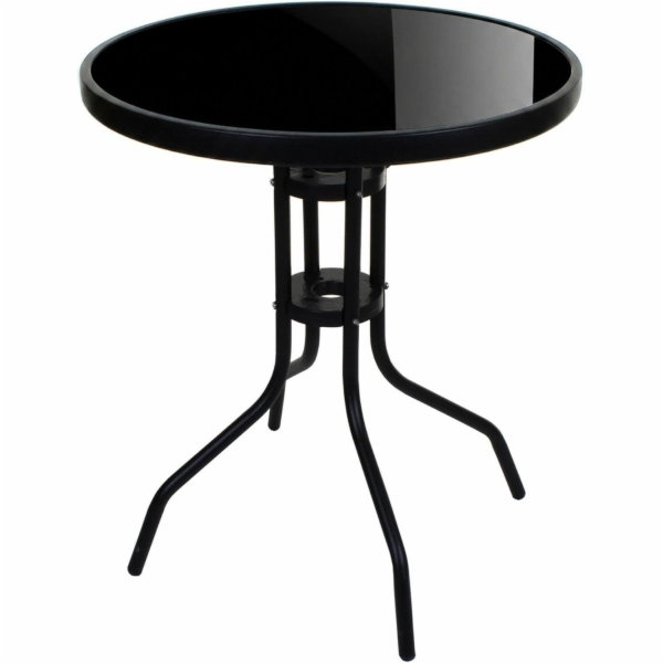 Leobert Kulatý stůl ISLAND 60 cm - černá deska