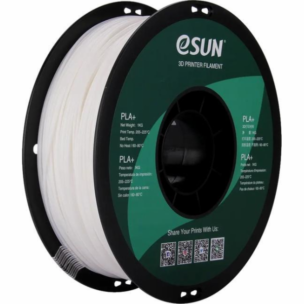 eSun Filament PLA+ bílý