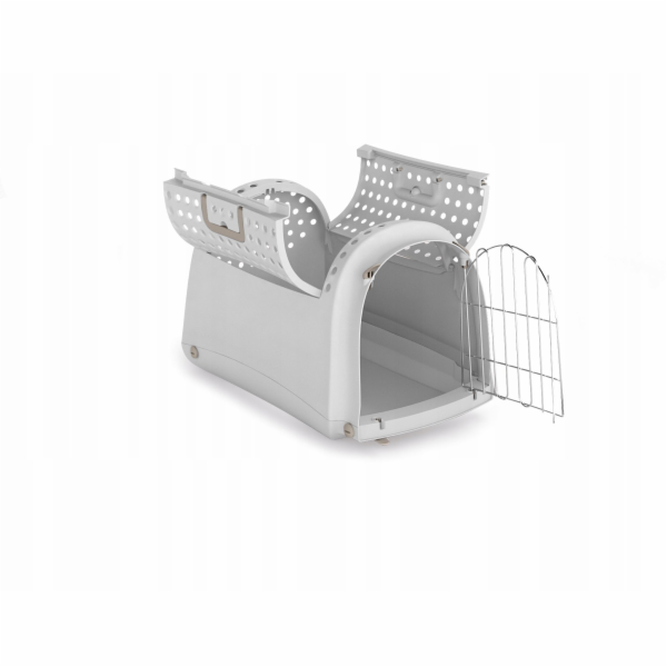 iMac Linus Cabrio, přepravka, pro psa/kočku, šedá, 50x32x...