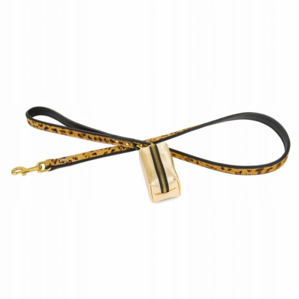 BarryKing Kožené vodítko , 20 mm / 120 cm, leopardí vzor,...