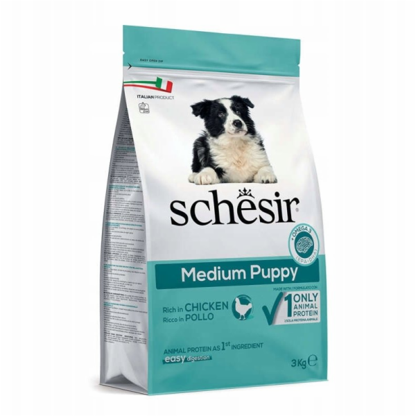 Schesir Original, suché krmivo, pro štěňata, kuřecí, 3 kg...