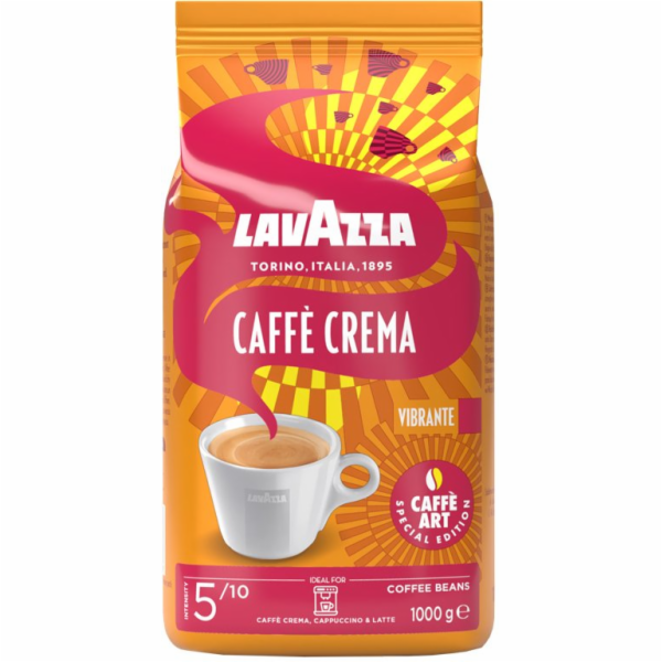Lavazza Caffe Crema Vibrante zrnková káva 1 kg