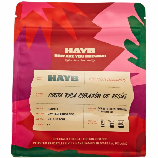 HAYB Kávová zrna Costa Rica Corazon de Jesus 250 g
