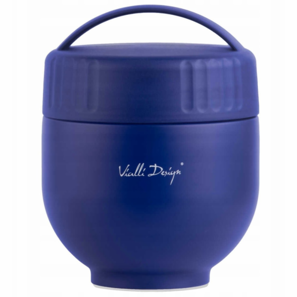 Vialli Design s nádobou a lžičkou Fuori 680 ml tmavě modr...