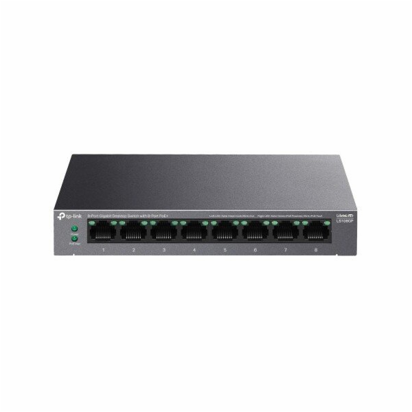 TP-Link Přepínač TP-Link LS108GP Přepínač 8xGE PoE+