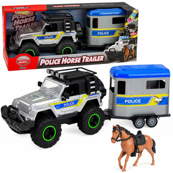 LeanToys Sada zvuků pro policejní terénní vozidlo s přívě...