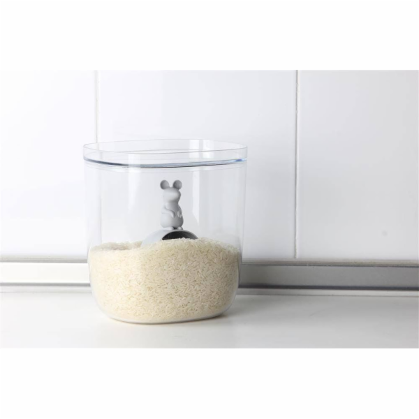 Qualy Úložný box Lucky Mouse šedý 3,5 l 10326-GY