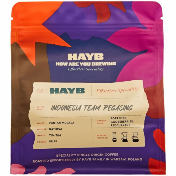 HAYB Indonesia Team Pegasing kávová zrna 250 g