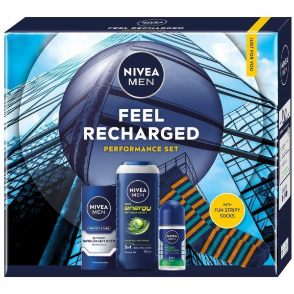 Nivea Men Feel Recharged sada hydratační krém na obličej ...