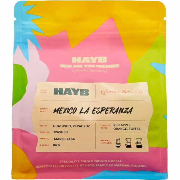 HAYB Zrnková káva Mexico La Esperanza 250 g