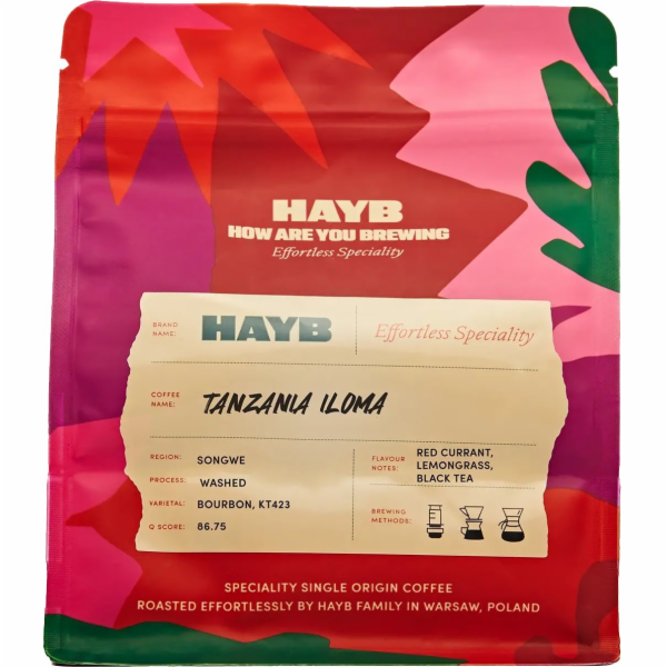 HAYB Filtr na kávová zrna Tanzania Iloma 250 g