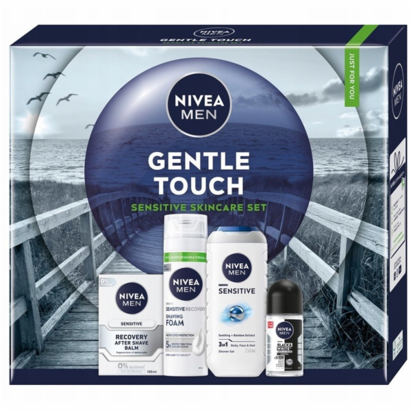Nivea Sada Men Gentle Touch: pěna na holení 200 ml + balz...