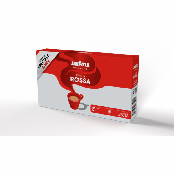 Lavazza Qualita Rossa mletá káva 3x 250g