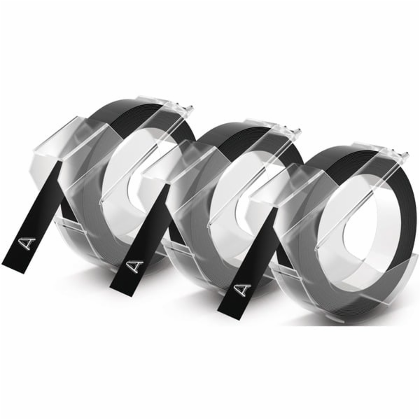 1x3 Dymo Embossing Labels 9mm black