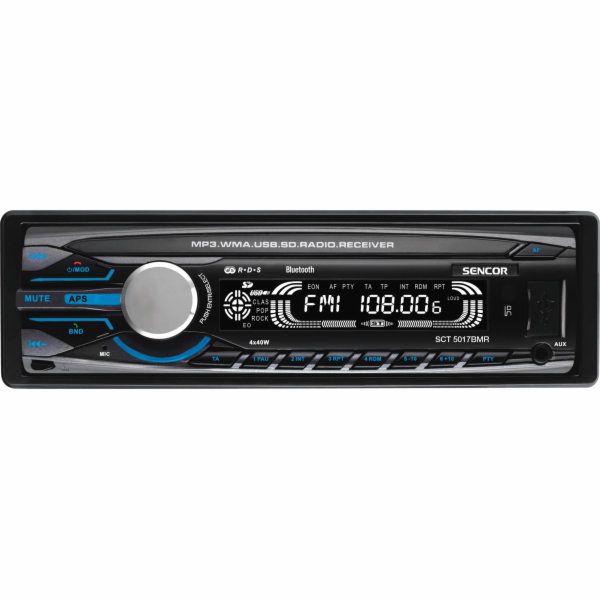 SENCOR SCT 5017BMR BT AUTORÁDIO s USB/SD SENCOR