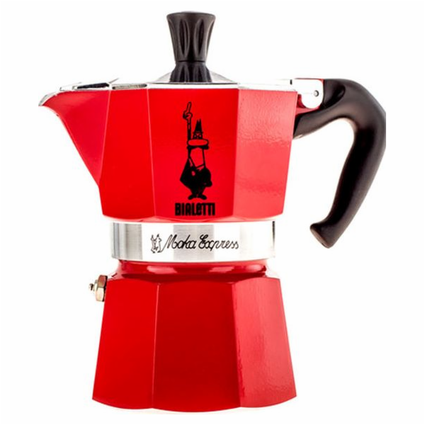 Bialetti Moka Express na 3 šálky růžové
