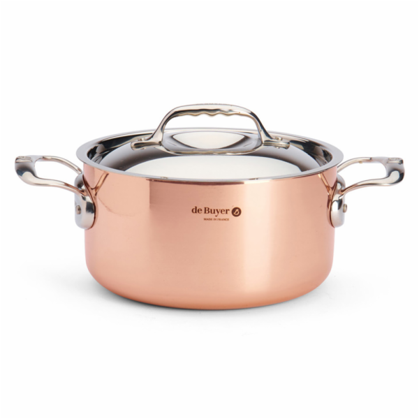 De Buyer Prima Matera Saucepot copper/steel 20 cm induction