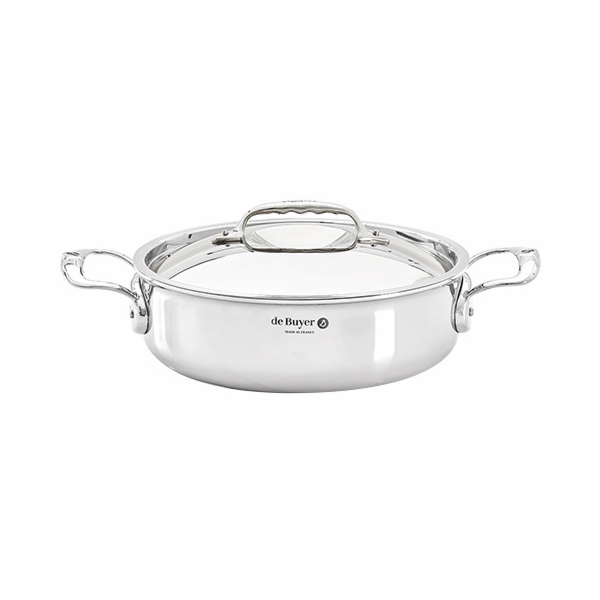 De Buyer Affinity Saucepot low with lid 28 cm