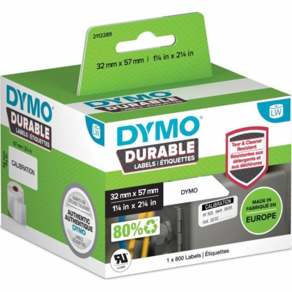 Dymo 2112289  polypropylenové štítky bíl