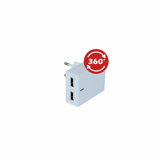 Swissten Síťový Adaptér Smart Ic 2X Usb 3A Power + Datový...