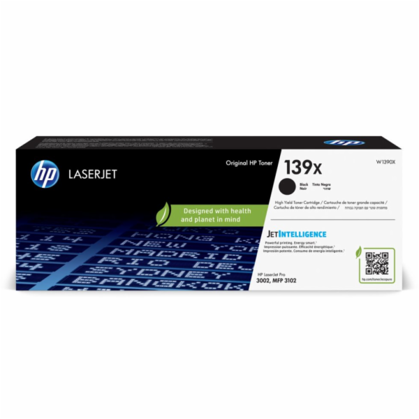 HP 139X, černá tonerová kazeta 4000 stran, W1390X