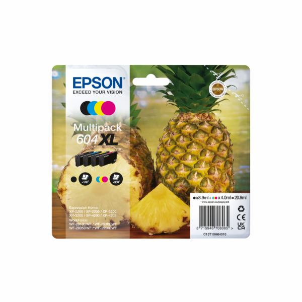 Epson 604XL Multipack - 4-balení - XL - černá, azurová, p...