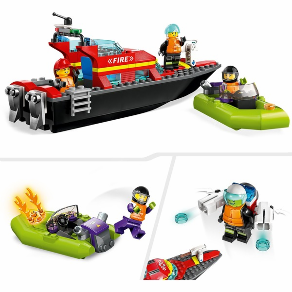 LEGO 60373 Městský hasičský člun, stavebnice