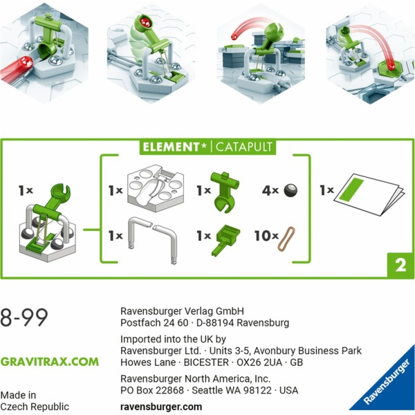 GraviTrax Element Katapult, dráha