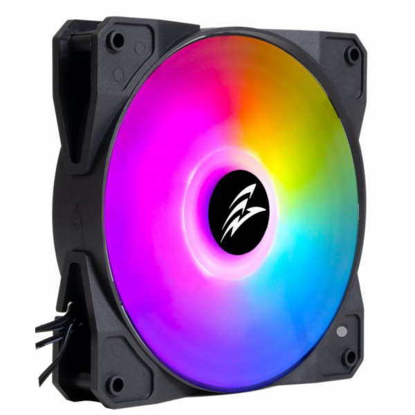 EVOLVEO 12FM ventilátor 120mm, ARGB ring, černý rám, master
