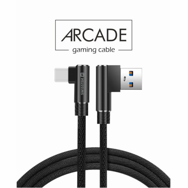 Swissten textilní datový kabel Arcade USB / USB-C 1,2 M /...