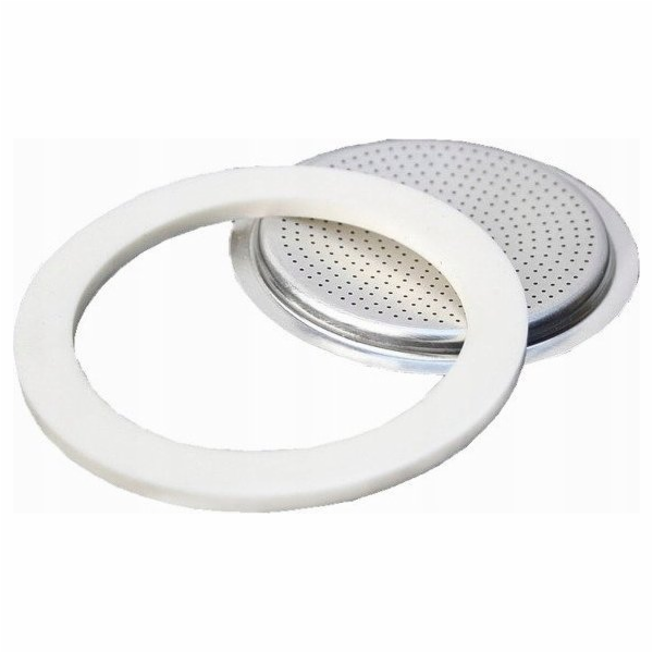 Bialetti Ricambi Induc 1 Replace  Gaskets +1 Filter 2 Cups