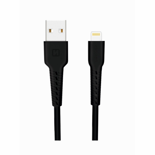 Swissten datový kabel usb / lightning 1,0 m černý