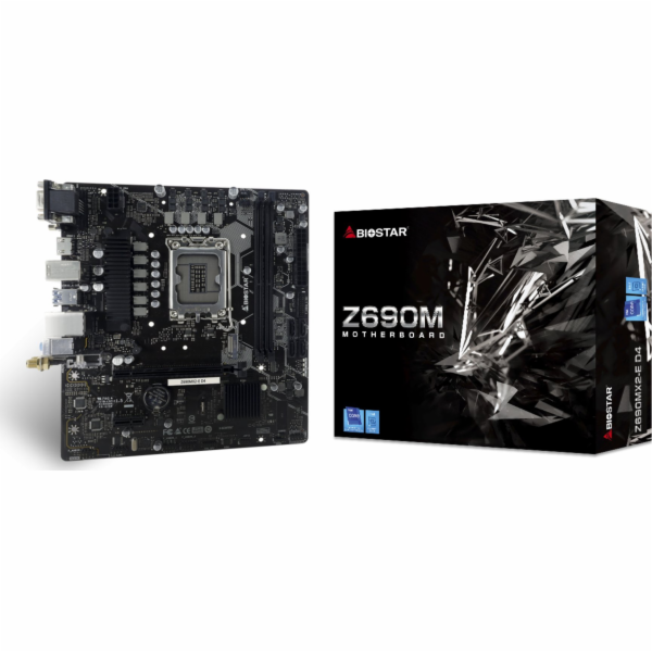 Biostar Z690MX2-E D4 základní deska Intel Z690 LGA 1700 M...
