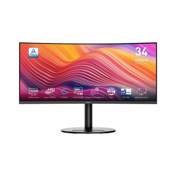 MSI Modern/MD342CQP/34"/VA/wQHD/120Hz/1ms/Černá/3R