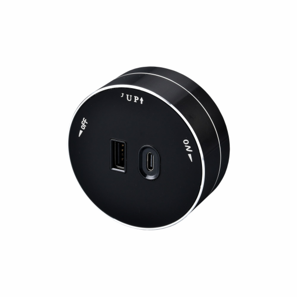 Viking zásuvkový modul A60, 1x USB-A, 1x USB-C, PD, černá