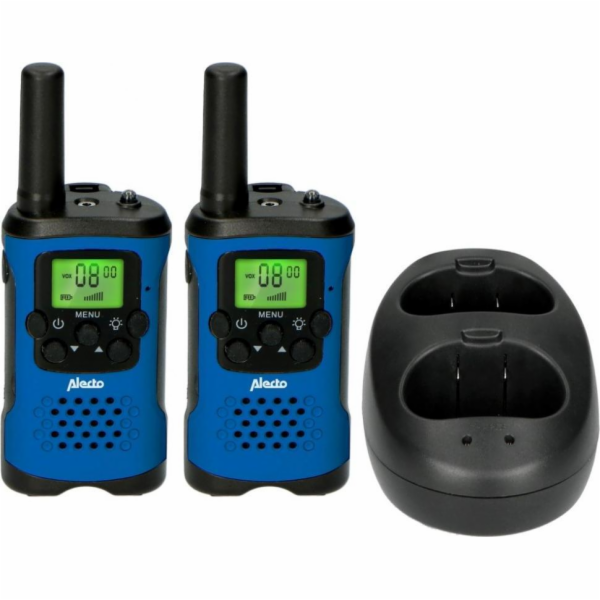 Alecto Walkie Talkie Set of 2,  range 7 km, blue/black