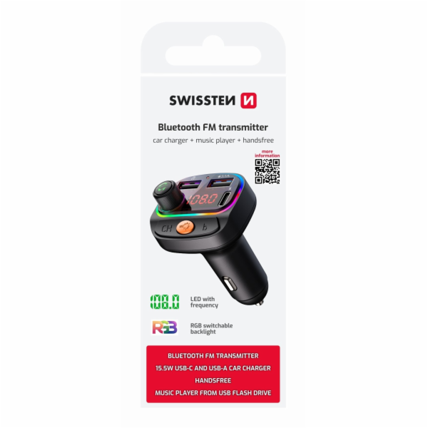 Swissten FM-Transmitter RGB