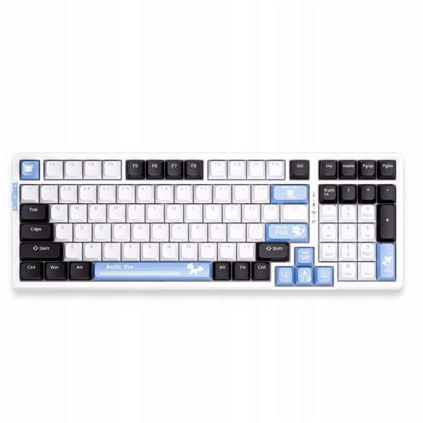 VGN Bezdrátová klávesnice Keyboard V98 PRO-V3, světle modrá