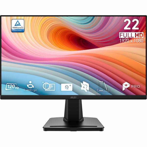 MSI Pro/MP225 E12VL/21,5"/IPS/FHD/100Hz/1ms/Černá/3R