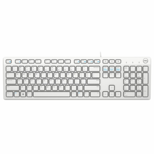 Dell KB216/Drátová USB/GER layout/Bílá