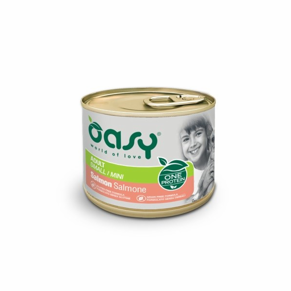 OASY One Protein Adult Small/Mini Mono Salmon - vlhké krm...