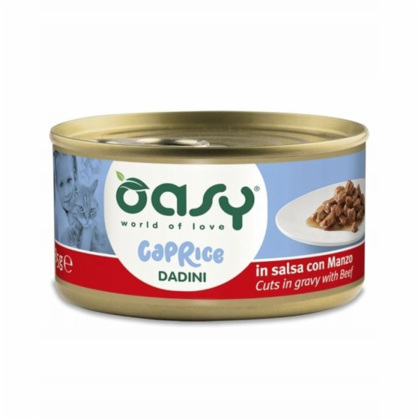 OASY Caprice Cuts in gravy with Beef - mokré krmivo pro k...
