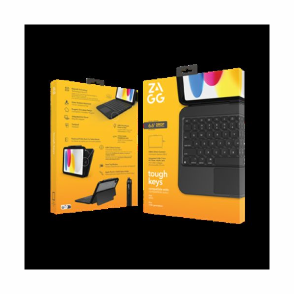 Keyboard Tough Keys Apple iPad 10th Gen Black UK