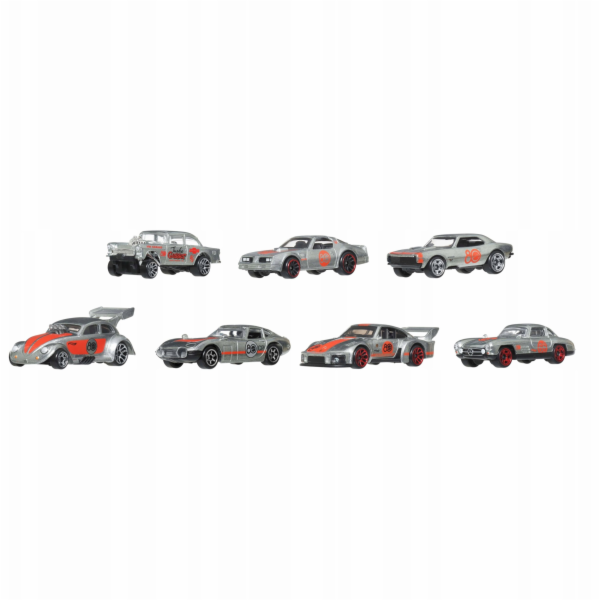 Mattel HW Car 7-Balení stříbrných aut Classics JHF01 W6
