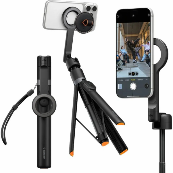 Selfie tyč 4kom.pl Spigen MagSafe Tripod Selfie tyč, černá