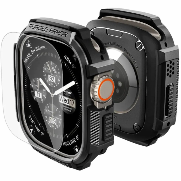 Spigen Pouzdro Rugged Armor & Tempered Glass pro Apple Wa...