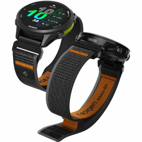 Spigen ATHLEX AIR GARMIN QUICKFIT 22 MM ACTIVE ČERNÁ/ORAN...