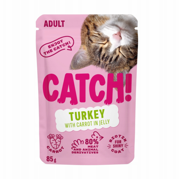 CATCH Turkey and carrot in jelly - mokré krmivo pro kočky...